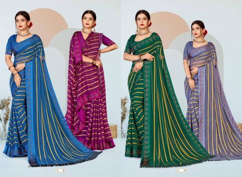 Deluxra Swarovski By Ynf Printed Saree Catalog